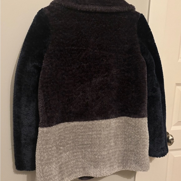 French Connection Blue and Grey Teddy Jacket - Picture 5 of 7